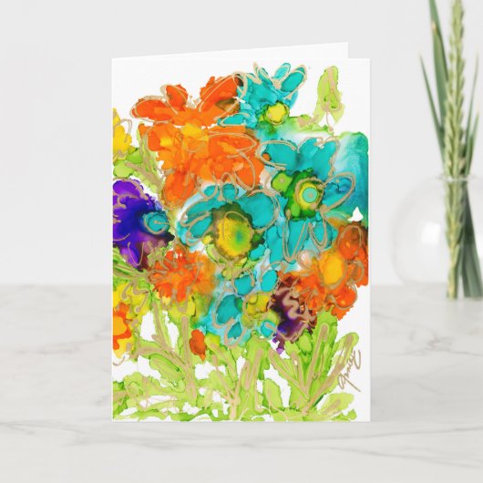 遊び心あふれるラブコメのブランクカード / アンネ・プライアによるラブリティード カード (正面)