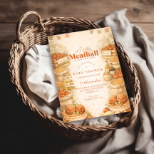 遊び心あふれるリトルミートボールベイビーシャワー