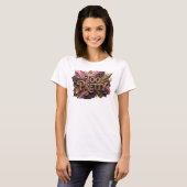 遊び心あふれるレッド TOO PRETTY オリジナルTシャツ Tシャツ (正面フル)