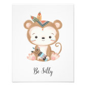 遊び心あふれる動物の保育園壁アート フォトプリント            (正面)