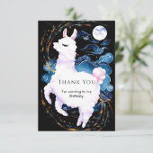 遊び心あふれる子供たち ラマの誕生日 サンキューカード (スタンド正面)