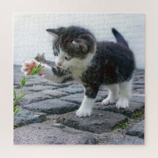 遊び心あふれる子猫 ジグソーパズル (縦)