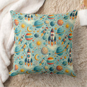 🚀🌌 遊び心あふれる宇宙冒険のインテリアギフト ✨ クッション (ブランケット)