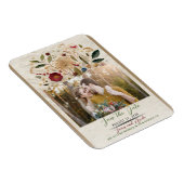 遊び心あふれる庭の押し花　ボヘミアンのウェディング マグネット (右側)