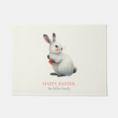 遊び心あふれる水彩うさぎの牧場　イースター ドアマット (正面)