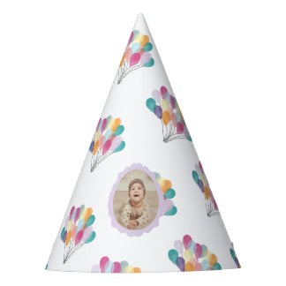 遊び心あふれる水彩風船 | オーダーメイド写真パーティ パーティーハット