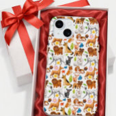 遊び心あふれる犬のパレード iPhoneケース iPhone 15ケース