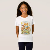 遊び心あふれる狐 Tシャツ (正面フル)