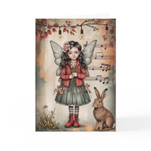 遊び心あふれる花のフェアグリーティングカード