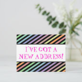 遊び心あふれる、新居のはがき 案内ポストカード (スタンド正面)