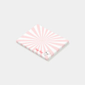 遊び心いっぱいのカワイイ白子猫カスタム ポストイット (アングル)