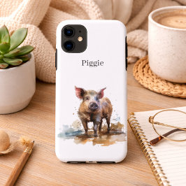 遊び心いっぱいのピグレット、カスタム iPhone 11 ケース
