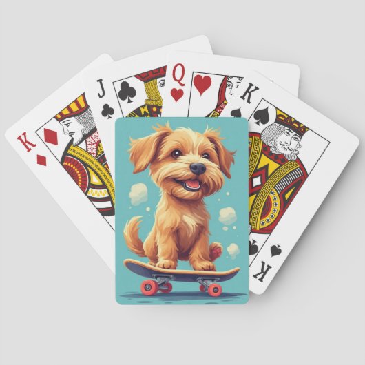遊び心いっぱいの子犬クラシック トランプ (裏面)