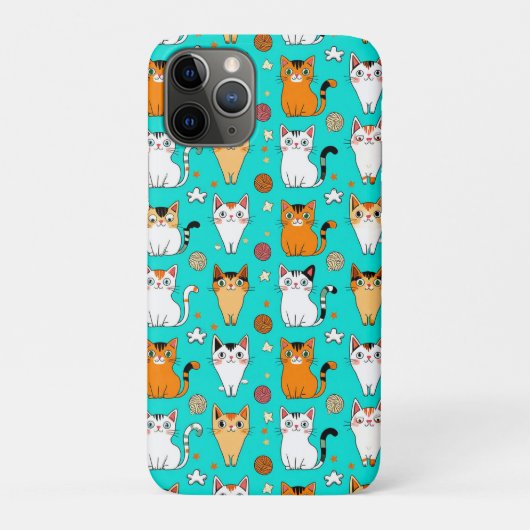 遊び心いっぱいの子猫の混乱 ✨ かわいいカラフルな猫と毛糸の玉 Case-Mate iPhoneケース (裏)