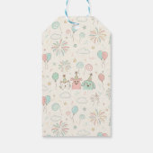 遊び心たっぷりのスウィートな3歳の誕生日 ギフトタグ (裏面)