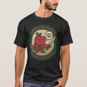 遊び心のあるアップルサムライの規律 Tシャツ (正面)
