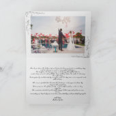 遊び心のあるイラスト 現代 手書きスクリプト サンキューカード (内部)