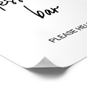 遊び心のあるカリグラフィー ウェディング デザートバー サイン (角)