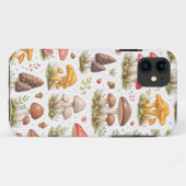 遊び心のあるキノコのパターン - ヴィンテージ植物画 Case-Mate iPhoneケース (裏面(横))