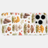 遊び心のあるキノコのパターン - ヴィンテージ植物画 Case-Mate iPhoneケース (裏面 (横))