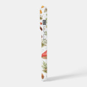 遊び心のあるキノコのパターン - ヴィンテージ植物画 iPhoneケース (左側面)