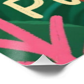 遊び心のあるサルとバナナの名言 アート ポスター (コーナー)