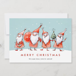 遊び心のあるサンタクロースのノーム クリスマス コーポレート