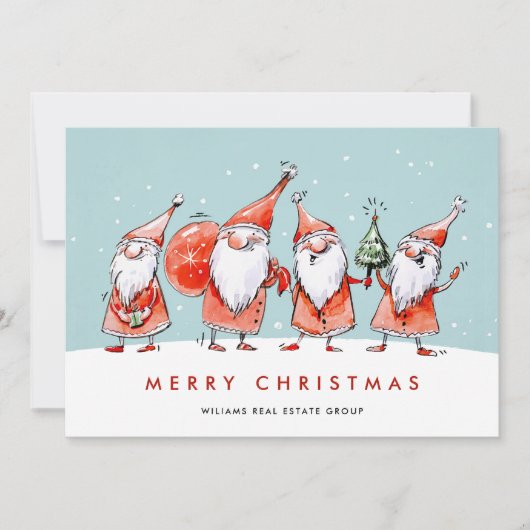 遊び心のあるサンタクロースのノーム クリスマス コーポレート (正面)