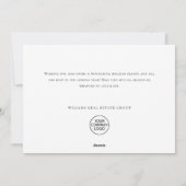 遊び心のあるサンタクロースのノーム クリスマス コーポレート (裏面)