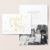 遊び心のあるスクリプト おめでとう&楽しい フォイル写真カード 箔カード (ディスプレー)