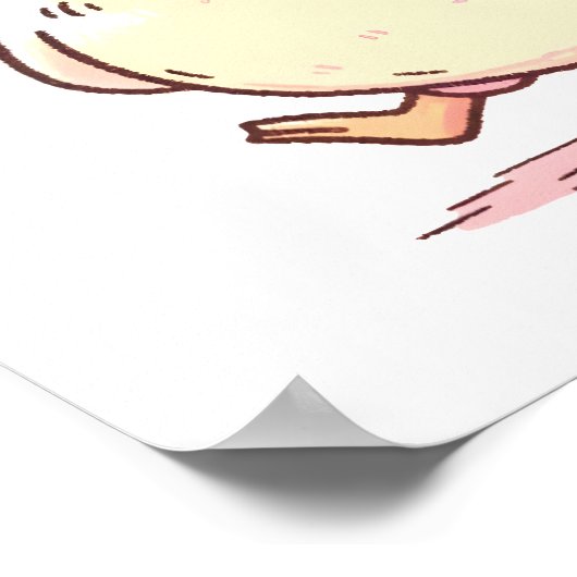 遊び心のあるダックポスター ポスター (角)