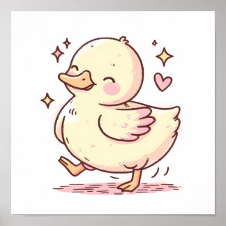 遊び心のあるダックポスター ポスター