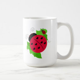遊び心のあるテントウムシ コーヒーマグカップ