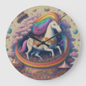 遊び心のあるテーマパーク ラージ壁時計 (正面)