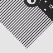 遊び心のあるドクロ ブラック＆ホワイト ポルカドット & ストライプ 薄葉紙 (詳細)