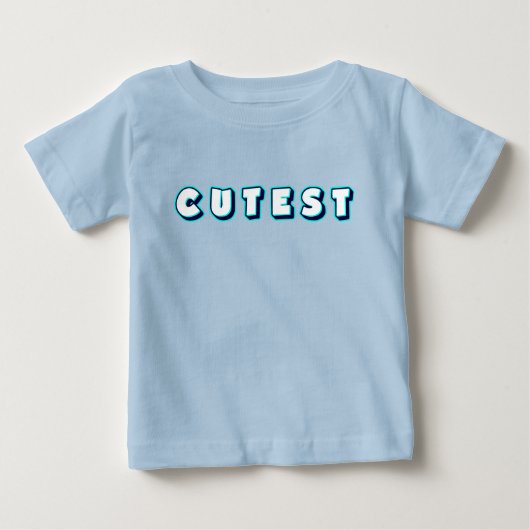 遊び心のあるネオンタイポグラフィ ベビーTシャツ (正面)