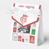 遊び心のあるノスタルジアレトロスタンプクリスマス写真 フェイバーボックス (正面サイド)