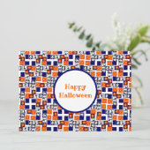 遊び心のあるハロウィン柄 シーズンカード (スタンド正面)