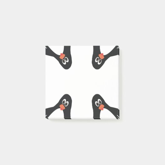 遊び心のあるペンギンがコーナーのメモに登場 ポストイット (正面)