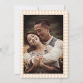 遊び心のあるボヘミアンフレーム SAVE THE DATE カスタムフォト セーブザデート (裏面)