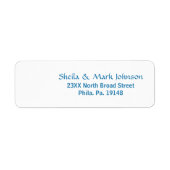 遊び心のあるマカオの鳥のトロピカルフラワーデザイン ラベル (正面)