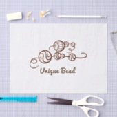 遊び心のあるユニークなビーズのストリングビーズミニマル 薄葉紙 (クラフト)