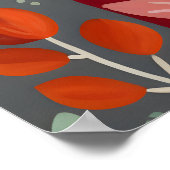 遊び心のあるレッサーパンダのアートポスター ポスター (角)