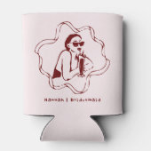 遊び心のあるレトロな落書き | 花嫁の最後の週末 缶クーラー (裏面)