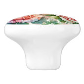 遊び心のあるローズパターン セラミックノブ (側面)