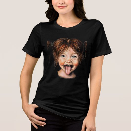 遊び心のある女の子のTシャツ トライブレンドＴシャツ (正面)