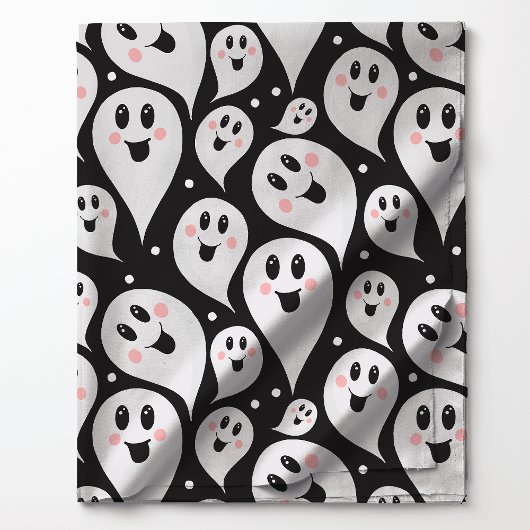 遊び心のある幽霊柄 ハロウィン ファブリック