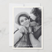 遊び心のある手描きのSave the date会場カード セーブザデート (裏面)