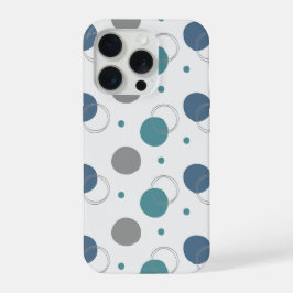 「遊び心のある水玉模様の円」iPhone 15 Pro カバー