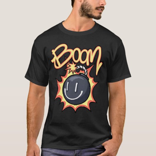 遊び心のある爆弾ストリートウェア Tシャツ (正面)